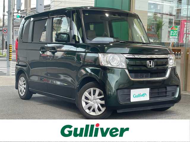 ホンダ Ｎ ＢＯＸ G L ホンダセンシング 愛知県 2018(平30)年 4.1万km ブリティッシュグリーンP ワンオーナー/純正ディスプレイオーディオ〈WX-171C〉/・CD／地デジTV/ホンダセンシング/・衝突軽減ブレーキ/・誤発進抑制機能/・後方誤発進抑制機能/・アダプティブクルーズコントロール/・先行車発進お知らせ機能/・オートハイビーム/片側パワースライドドア/ETC/バックカメラ/LEDヘッドライト/スマートキー×２