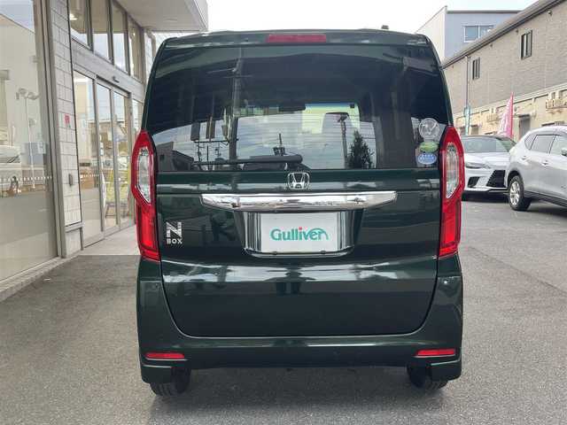 ホンダ Ｎ ＢＯＸ G L ホンダセンシング 愛知県 2018(平30)年 4.1万km ブリティッシュグリーンP ワンオーナー/純正ディスプレイオーディオ〈WX-171C〉/・CD／地デジTV/ホンダセンシング/・衝突軽減ブレーキ/・誤発進抑制機能/・後方誤発進抑制機能/・アダプティブクルーズコントロール/・先行車発進お知らせ機能/・オートハイビーム/片側パワースライドドア/ETC/バックカメラ/LEDヘッドライト/スマートキー×２