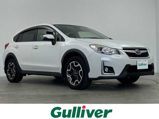 スバル インプレッサ ＸＶ 2．0i－L アイサイト 鹿児島県 2016(平28)年 4.6万km クリスタルホワイトP ワンオーナー/社外7インチメモリナビ/（AM/FM/CD/DVD/Bluetooth）/フルセグテレビ/アイサイト/バックカメラ/ブラインドスポットモニター/パドルシフト/ステアリングリモコン/LEDヘッドライト/フォグライト/ドアバイザー/スマートキー/革巻きステアリング