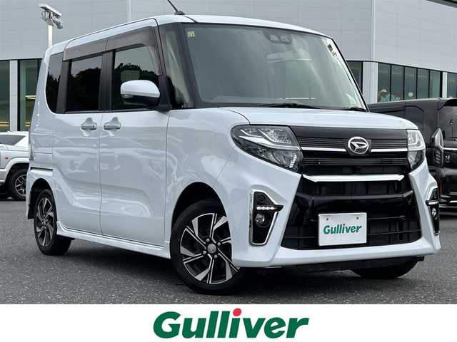 ダイハツ タント カスタム X セレクション 島根県 2020(令2)年 5万km シャイニングホワイトパール 純正ナビ/Bluetooth・AM・FM・CD・DVD/フルセグTV/両側パワースライドドア/シートヒーター(運転席・助手席)/ロングスライドシート/バックカメラ/オートライト/LEDヘッドライト/LEDフォグランプ/前後コーナーセンサー/横滑り防止装置/レーンキープアシスト/盗難防止装置/シートバックテーブル/ロールサンシェード/ハーフレザーシート/プッシュスタート/スペアキー×1/ステアリングスイッチ/純正14インチAW/アイドリングストップ/ウィンカーミラー