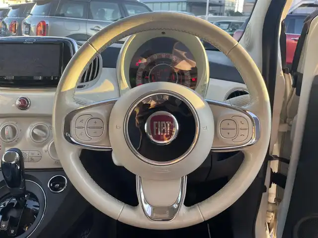 フィアット ５００ スーパーポップ 10thアニバーサリ 栃木県 2017(平29)年 5.3万km ボサノバホワイト 社外7インチCarrozeriaナビ　/　AM/FM/フルセグTV/Bluetooth/ダブル＋サイドエアバック/ETC/バックカメラ/リモコンキー/フロントフォグランプ