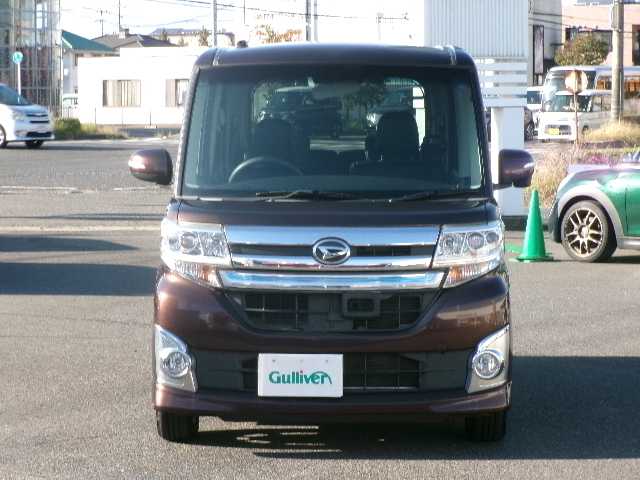 ダイハツ タント カスタム X トップED SA 岡山県 2014(平26)年 2.5万km プラムブラウンクリスタルマイカ 純正SDナビ/フルセグテレビ/バックカメラ/Bluetooth/DVD再生可能/両側パワースライドドア/ハーフレザーシート/オートライト/LEDヘッドライト/ウィンカーミラー/純正14AW/純正フロアマット/スマートキー2個/プッシュスタート