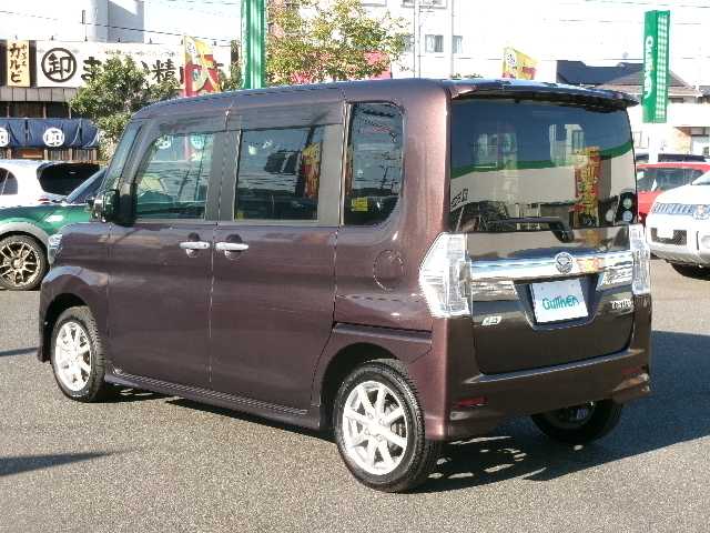 ダイハツ タント カスタム X トップED SA 岡山県 2014(平26)年 2.5万km プラムブラウンクリスタルマイカ 純正SDナビ/フルセグテレビ/バックカメラ/Bluetooth/DVD再生可能/両側パワースライドドア/ハーフレザーシート/オートライト/LEDヘッドライト/ウィンカーミラー/純正14AW/純正フロアマット/スマートキー2個/プッシュスタート