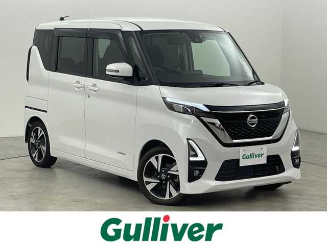 日産 ルークス HWS Gターボ プロパイロットED 福岡県 2020(令2)年 7万km ホワイトパール 純正９型ナビ／フルセグＴＶ　/全方位カメラ　/ＥＴＣ　/ナビ連動前後ドラレコ　/プロパイロット　/コーナーセンサー　/エマージェンシーブレーキ　/レーンキープ　/両側電動スライドドア　/純正１５インチＡＷ　/ＬＥＤライト