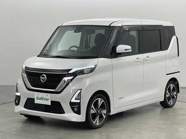 日産 ルークス HWS Gターボ プロパイロットED 福岡県 2020(令2)年 7万km ホワイトパール 純正９型ナビ／フルセグＴＶ　/全方位カメラ　/ＥＴＣ　/ナビ連動前後ドラレコ　/プロパイロット　/コーナーセンサー　/エマージェンシーブレーキ　/レーンキープ　/両側電動スライドドア　/純正１５インチＡＷ　/ＬＥＤライト