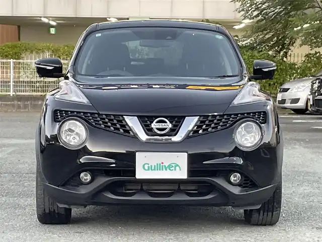 日産 ジューク 15RX Vセレクション 熊本県 2019(平31)年 3.6万km スーパーブラック ワンオーナー/衝突軽減ブレーキ/レーンキープアシスト/プッシュスタート/純正ナビ/（CD・DVD・フルセグTV・BTオーディオ・SD）/アラウンドビューモニター/オートライト/フォグライト/横滑り防止装置/ウィンカーミラー/純正フロアマット/純正ドアバイザー/新車保証書/取扱説明書/スマートスペアキー×1本