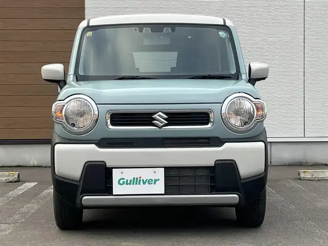スズキ ハスラー HYBRID G 秋田県 2023(令5)年 0.4万km オフブルーメタリック/ソフトベージュメタリック ４WD/衝突軽減システム/社外SDナビ（CD/BT/AM/FM）/ワンセグ（走行中視聴可能）/スマートキー/アイドリングストップ/プッシュスタート/レーンキープアシスト/クルーズコントロール追従走行あり/コーナーセンサー/ダウンヒルアシストコントロール/オートマチックハイビーム/ステアリングスイッチ/前席シートヒーター/ビルトインETC/純正フロアマット/オートライト/オートエアコン/パワーステアリング/パワーウィンドウ/ヘッドライトレベライザー/電動格納ミラー/横滑り防止/盗難防止装置/寒冷地仕様