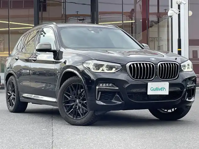 ＢＭＷ Ｘ３ M40i 宮城県 2020(令2)年 11.3万km 黒 登録時走行距離113067km/純正ナビ（BT/TV）/サンルーフ/レザーシート/パワーシート/シートヒーター/パワーバックドア/革巻きステアリング/全方位カメラ/純正AW