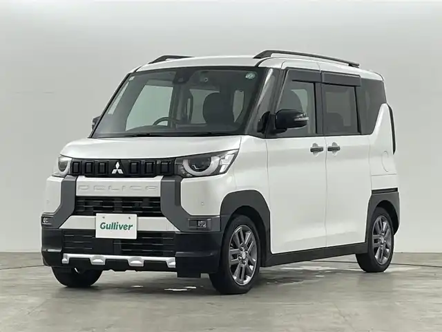 三菱 デリカミニ T プレミアム 福島県 2024(令6)年 2.9万km アメジストブラック/シルキーホワイト レンタアップ/三菱e-Assist/・衝突被害軽減ブレーキシステム（歩行者検知付き）/・オートマチックハイビーム/・車線逸脱警報システム&車線逸脱防止支援機能/・ふらつき警報/マイパイロット/・レーダークルーズコントロール（全車速追従機能付き）/・車線維持支援機能/・マルチアラウンドモニター（移動物検知機能付き）/・デジタルルームミラー（マルチアラウンドモニター付き）/メモリナビ/・型番：不明/・AM/FM/CD/DVD/BT/HDMI/フルセグTV/・全方位カメラ/・ETC/両側パワースライドドア/電子パーキングブレーキ/・オートブレーキホールド/アイドリングストップ/プッシュスタート/・スマートキー/ルーフレール/ハーフレザーシート/・シートヒーター/・ベンチシート/純正フロアマット