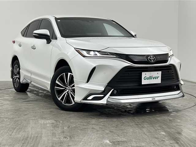 トヨタ ハリアー G 三重県 2023(令5)年 1.6万km プラチナホワイトパールマイカ 禁煙車/純正コネクトナビ/バックカメラ/モデリスタエアロ/プリクラッシュセーフティ/レーダークルーズコントロール/レーンキープアシスト /デジタルインナーミラー /オートライト/オートハイビーム/LEDヘッドライト/フォグランプ/パワーシート/ハーフレザーシート /スマートキー/プッシュスタート