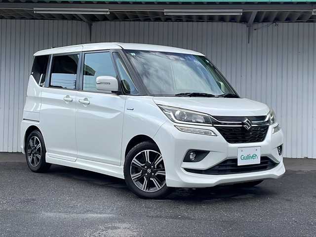 スズキ ソリオ バンディット HV MV 長野県 2019(平31)年 3.9万km ピュアホワイトP レーダーブレーキ /エクリプスメモリナビフルセグTV/バックカメラ/ETC/左側パワースライドドア/リアコーナーセンサー /クルーズコントロール/プッシュスタートエンジン/純正フロアマット