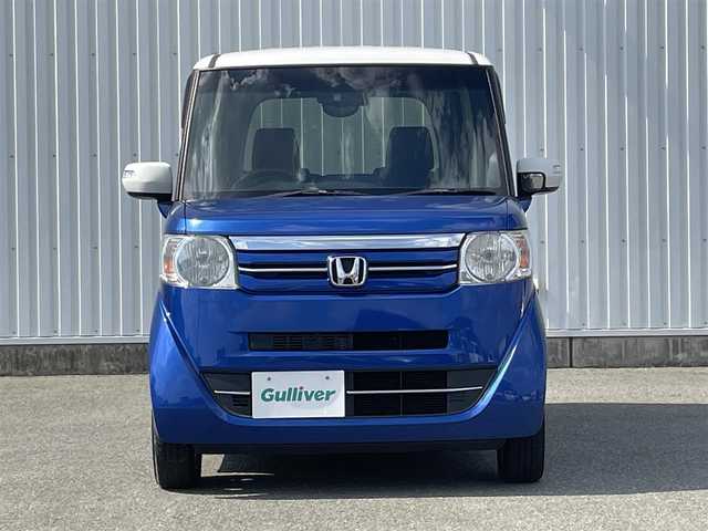 ホンダ Ｎ ＢＯＸ 2トーン G Lパッケージ 福岡県 2016(平28)年 4.8万km 青／白 社外ナビ（ＡＶＩＣ－ＲＺ３３）/バックカメラ/パワースライドドア/ビルトインＥＴＣ/ステアリングリモコン/ワンセグＴＶ/ＣＤ／ＤＶＤ再生/純正アルミ/ロールサンシェード/スマートキー/プッシュスタート