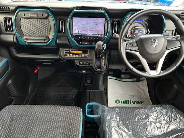 スズキ ハスラー HYBRID X 道東・釧路十勝 2020(令2)年 5.6万km デニムブルー ガンメタリック 2トーン 4WD/禁煙車/寒冷地仕様/純正メモリナビ/BT/CD/DVD/フルセグ/AppleCarplay/Android/全方位カメラ/前後ドライブレコーダー/前席シートヒーター/サイドテーブル（左後ろのみ）/LEDヘッドライト/ステアリングスイッチ/電動格納ミラー/ドアバイザー/保証書/取扱説明書/スペアキー1本
