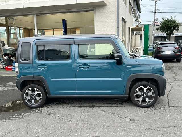 スズキ ハスラー HYBRID X 道東・釧路十勝 2020(令2)年 5.6万km デニムブルー ガンメタリック 2トーン 4WD/禁煙車/寒冷地仕様/純正メモリナビ/BT/CD/DVD/フルセグ/AppleCarplay/Android/全方位カメラ/前後ドライブレコーダー/前席シートヒーター/サイドテーブル（左後ろのみ）/LEDヘッドライト/ステアリングスイッチ/電動格納ミラー/ドアバイザー/保証書/取扱説明書/スペアキー1本