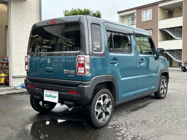 スズキ ハスラー HYBRID X 道東・釧路十勝 2020(令2)年 5.6万km デニムブルー ガンメタリック 2トーン 4WD/禁煙車/寒冷地仕様/純正メモリナビ/BT/CD/DVD/フルセグ/AppleCarplay/Android/全方位カメラ/前後ドライブレコーダー/前席シートヒーター/サイドテーブル（左後ろのみ）/LEDヘッドライト/ステアリングスイッチ/電動格納ミラー/ドアバイザー/保証書/取扱説明書/スペアキー1本