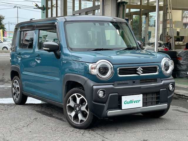スズキ ハスラー HYBRID X 道東・釧路十勝 2020(令2)年 5.6万km デニムブルー ガンメタリック 2トーン 4WD/禁煙車/寒冷地仕様/純正メモリナビ/BT/CD/DVD/フルセグ/AppleCarplay/Android/全方位カメラ/前後ドライブレコーダー/前席シートヒーター/サイドテーブル（左後ろのみ）/LEDヘッドライト/ステアリングスイッチ/電動格納ミラー/ドアバイザー/保証書/取扱説明書/スペアキー1本