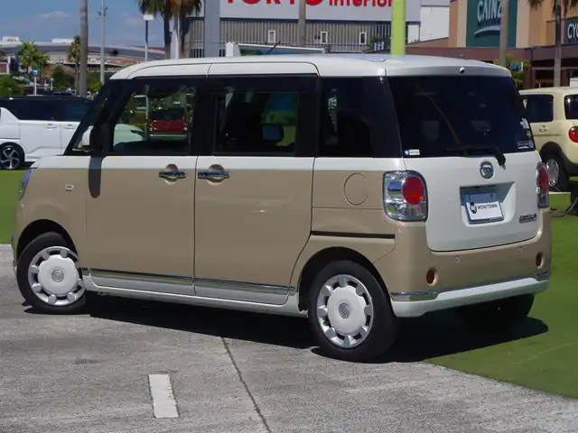 ダイハツ ムーヴ キャンバス G メイクアップ リミテッド　SAⅢ 千葉県 2020(令2)年 3.4万km パールホワイトⅢ/ナチュラルベージュマイカメタリック 2トーン 155/65R14/スマートアシストIII/エコアイドル/両側パワースライドドア/純正SDナビ/地デジTV/【DVD/CD再生機能　Bluetooth接続】/パノラマモニター/ドライブレコーダー/ステアリングスイッチ/ETC/LEDヘッドライト/フォグライト/リアコーナーセンサー/キーフリーシステム