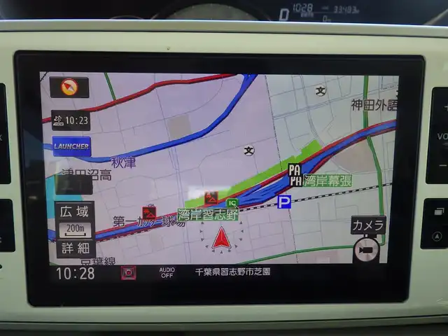 ダイハツ ムーヴ キャンバス G メイクアップ リミテッド　SAⅢ 千葉県 2020(令2)年 3.4万km パールホワイトⅢ/ナチュラルベージュマイカメタリック 2トーン 155/65R14/スマートアシストIII/エコアイドル/両側パワースライドドア/純正SDナビ/地デジTV/【DVD/CD再生機能　Bluetooth接続】/パノラマモニター/ドライブレコーダー/ステアリングスイッチ/ETC/LEDヘッドライト/フォグライト/リアコーナーセンサー/キーフリーシステム