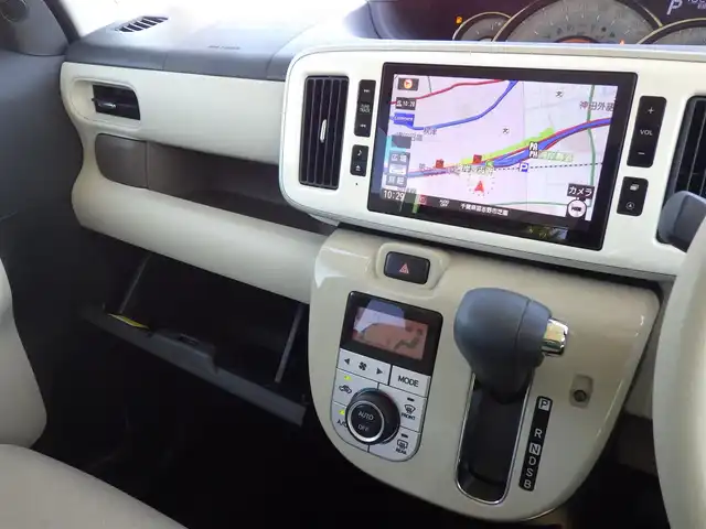 ダイハツ ムーヴ キャンバス G メイクアップ リミテッド　SAⅢ 千葉県 2020(令2)年 3.4万km パールホワイトⅢ/ナチュラルベージュマイカメタリック 2トーン 155/65R14/スマートアシストIII/エコアイドル/両側パワースライドドア/純正SDナビ/地デジTV/【DVD/CD再生機能　Bluetooth接続】/パノラマモニター/ドライブレコーダー/ステアリングスイッチ/ETC/LEDヘッドライト/フォグライト/リアコーナーセンサー/キーフリーシステム