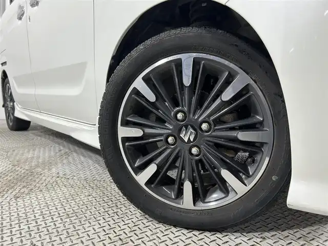 スズキ スペーシア カスタム HYBRID XS ターボ 大阪府 2019(令1)年 5.5万km ピュアホワイトP ターボ　社外ナビＴＶ　クルコン　衝突軽減　両側電動　シートヒーター　バックカメラ　ＥＴＣ　ドラレコ　レーンアシスト　アイドリングストップ　オートライト　ＬＥＤヘッドライト　スマートキー　フォグランプ
