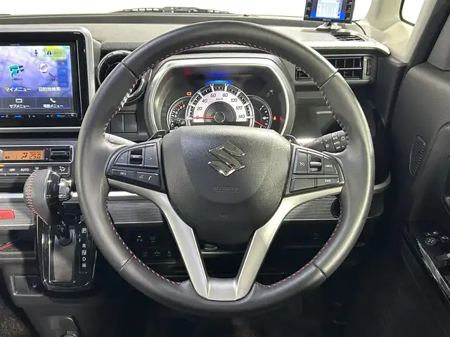 スズキ スペーシア カスタム HYBRID XS ターボ 大阪府 2019(令1)年 5.5万km ピュアホワイトP ターボ　社外ナビＴＶ　クルコン　衝突軽減　両側電動　シートヒーター　バックカメラ　ＥＴＣ　ドラレコ　レーンアシスト　アイドリングストップ　オートライト　ＬＥＤヘッドライト　スマートキー　フォグランプ