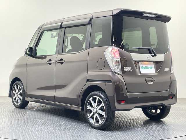 日産 デイズ ルークス ハイウェイスター Gターボ 愛媛県 2018(平30)年 2.7万km アッシュブラウンM ・純正メモリーナビゲーション/・フルセグテレビ/Bluetooth/・アラウンドビューモニター/・両側パワースライドドア/・ドライブレコーダー/・ETC/・LEDヘッドライト/・衝突被害軽減ブレーキ/・レーンキープアシスト/・オートマチックハイビーム/・スマートキー