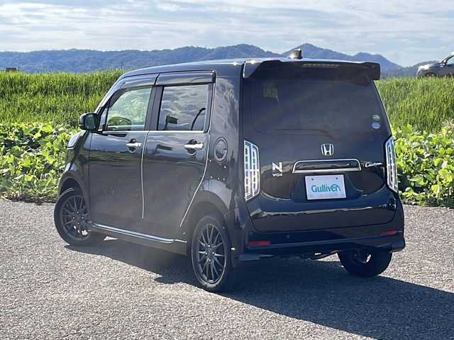 ホンダ Ｎ ＷＧＮ カスタム Lターボ ホンダS 新潟県 2020(令2)年 1.9万km クリスタルブラックパール 4WD/純正SDナビ(VXM-205Ci)/CD/USB/BT/バックカメラ/ETC/ドライブレコーダー/衝突被害軽減ブレーキ/レーンキープアシスト/レーダークルーズコントロール/半革シート/ベンチシート/シートヒーター /ミラーヒーター/パドルシフト/ステアリングスイッチ/コーナーセンサー/スマートキー/プッシュスタート/LEDヘッドライト/オートライト/オートハイビーム/フォグランプ/社外15インチアルミホイール/純正15インチAW夏タイヤ車載