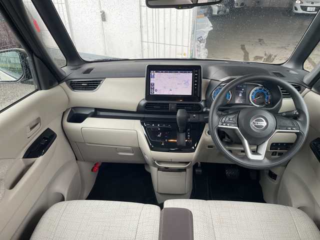 日産 ルークス X 宮城県 2022(令4)年 0.9万km フローズンバニラパール ワンオーナー/プッシュスタート/ビルトインETC/前後ドライブレコーダー/純正SDナビ/FM/AM/Bluetooth接続/HDMI/ワンセグTV/バックカメラ/アラウンドビュー/コーナーセンサー/車線逸脱防止装置/横滑り防止装置/LEDライト/オートライト/両側パワースライドドア/USB端子/電動格納ミラー