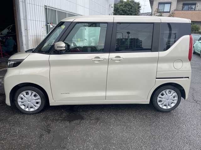 日産 ルークス X 宮城県 2022(令4)年 0.9万km フローズンバニラパール ワンオーナー/プッシュスタート/ビルトインETC/前後ドライブレコーダー/純正SDナビ/FM/AM/Bluetooth接続/HDMI/ワンセグTV/バックカメラ/アラウンドビュー/コーナーセンサー/車線逸脱防止装置/横滑り防止装置/LEDライト/オートライト/両側パワースライドドア/USB端子/電動格納ミラー