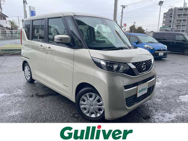 日産 ルークス X 宮城県 2022(令4)年 0.9万km フローズンバニラパール ワンオーナー/プッシュスタート/ビルトインETC/前後ドライブレコーダー/純正SDナビ/FM/AM/Bluetooth接続/HDMI/ワンセグTV/バックカメラ/アラウンドビュー/コーナーセンサー/車線逸脱防止装置/横滑り防止装置/LEDライト/オートライト/両側パワースライドドア/USB端子/電動格納ミラー