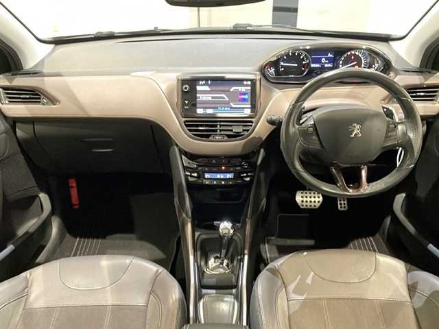 プジョー ２００８ シエロ 新潟県 2014(平26)年 7.6万km 茶 ガラスルーフ/純正ディスプレイオーディオ/ETC/クルーズコントロール/HIDヘッドライト/純正アルミホイール/ハーフレザーシート
