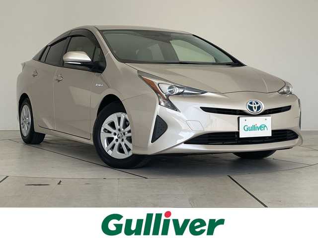 トヨタ プリウス S 愛知県 2018(平30)年 5.2万km スティールブロンドM 純正ナビ/純正アルミホイール/ＥＴＣ/フルセグ/CD DVD/Bluetooth/LEDヘッドライト/ドライブレコーダー/ステアリングスイッチ/スマートキー/プッシュスタート