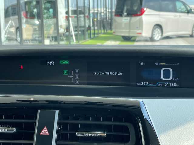 トヨタ プリウス S 愛知県 2018(平30)年 5.2万km スティールブロンドM 純正ナビ/純正アルミホイール/ＥＴＣ/フルセグ/CD DVD/Bluetooth/LEDヘッドライト/ドライブレコーダー/ステアリングスイッチ/スマートキー/プッシュスタート