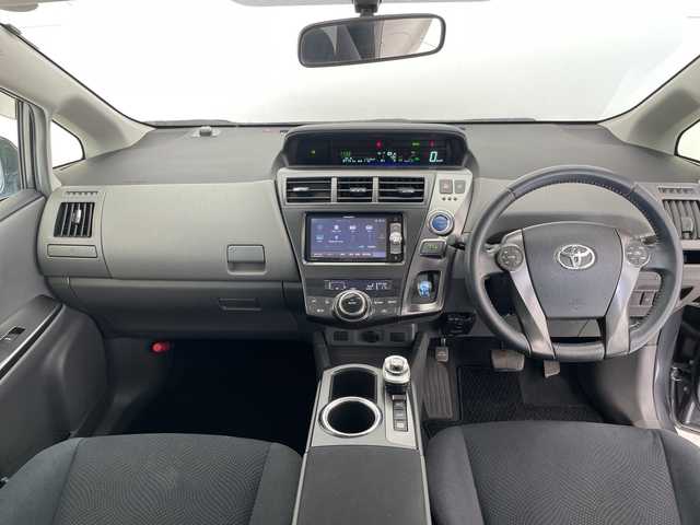 トヨタ プリウス α S チューンブラック 愛知県 2014(平26)年 6.1万km グレーメタリック SDナビ/バックカメラ/オートライト/ＥＴＣ/フルセグ/CD DVD/Bluetooth/ステアリングスイッチ/スマートキー/プッシュスタート