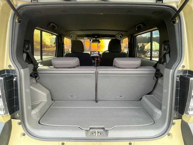 ダイハツ タフト G ターボ 長野県 2022(令4)年 3万km サンドベージュメタリック AIS検査済み/【2410018033】/スマートアシスト/ディスプレイオーディオ/クルーズコントロール/ETC/フルセグ/ドラレコ/ダムド　ラッキー　フェイスチェンジキット（社外）/ナイトロパワー15インチアルミ（社外）/マッドスター　ホワイトレタータイヤ（社外）/30ミリリフトアップコイル（社外）/ルーフラック（社外）/フロント＆サイドカメラ（社外）