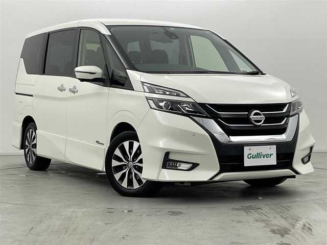 日産 セレナ ハイウェイスター Vセレクション 群馬県 2017(平29)年 6.9万km ブリリアントホワイトパール セーフティパックB/SRSカーテンエアバッグシステム&サイドエアバッグシステム/インテリジェントルームミラー/インテリジェントアラウンドビューモニター/インテリジェントDA（ふらつき警報）/・ヒーター付ドアミラー/・電動パーキングブレーキ/・オートブレーキホールド/・プロパイロット/・ステアリングスイッチ/純正フリップダウンモニター/純正SDナビ/（TV/BT/CD/DVD/SD/AM/FM）/インテリジェントパーキングアシスト/ハンズフリー両側パワースライドドア/エマージェンシーブレーキ/レーンディパーチャーアラート/アイドリングストップ