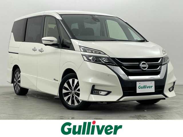 日産 セレナ ハイウェイスター Vセレクション 群馬県 2017(平29)年 6.9万km ブリリアントホワイトパール セーフティパックB/・プロパイロット/・踏み間違い衝突防止アシスト/・車線逸脱防止支援システム/・SRSカーテンエアバッグシステム&サイドエアバッグシステム/・インテリジェントアラウンドビューモニター/・スマートルームミラー/・インテリジェントパーキングアシスト/・進入禁止標識検知/・インテリジェントDA（ふらつき警報）/・フロント/バックソナー/・ヒーター付ドアミラー/・電動パーキングブレーキ/・オートブレーキホールド/―――――――――――――――/純正フリップダウンモニター/純正SDナビ/（TV/BT/CD/DVD/SD/AM/FM）/ハンズフリー両側パワースライドドア/アイドリングストップ/プッシュスタート/スマートキー