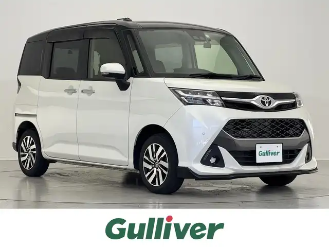トヨタ タンク カスタムG 滋賀県 2020(令2)年 3.3万km ブラックマイカメタリック/パールホワイト2トーン 純正ナビ/・フルセグTV・Bluetooth・CD/バックカメラ/両側パワースライドドア/前後ドラレコ/クルコン/コーナーセンサー/アイドリングストップ/ETC2.0/ステアリングスイッチ/プッシュスタート/スマートキー/スペアキー/LEDヘッドライト/オートライト