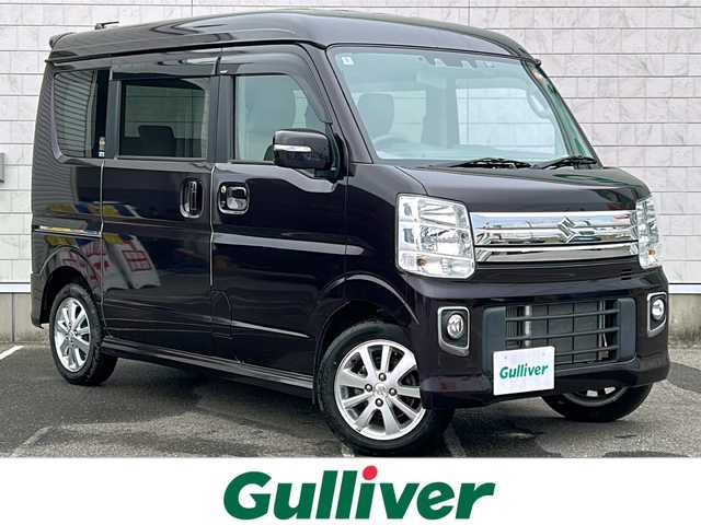 スズキ エブリィ ワゴン PZターボ 新潟県 2020(令2)年 1.6万km ムーンライトバイオレットPM 純正パナソニックナビ/スマートキー×２/ハイルーフ/フルタイム４WD/両側パワースライド/オートステップ/シートヒーター/プッシュスタート/ETC/ドライブレコーダー/バックカメラ/ステアリングスイッチ/ターボ/レーンキープアシスト/コーナーセンサー/オートライト/純正フロアマット/純正アルミ