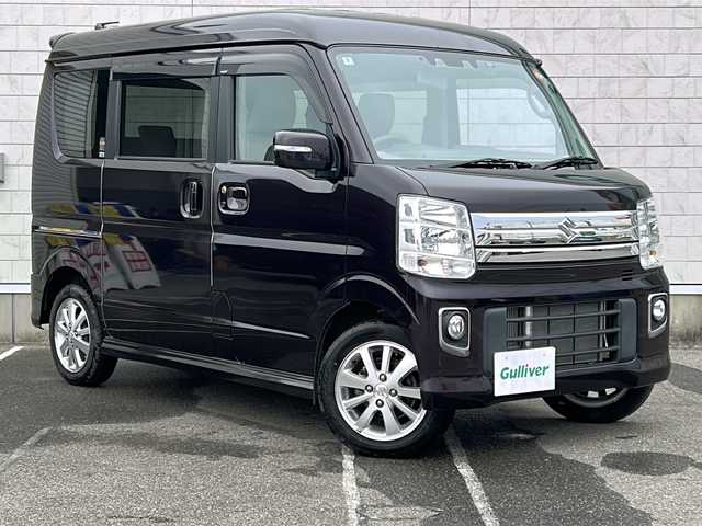スズキ エブリィ ワゴン PZターボ 新潟県 2020(令2)年 1.6万km ムーンライトバイオレットPM 純正パナソニックナビ/スマートキー×２/ハイルーフ/フルタイム４WD/両側パワースライド/オートステップ/シートヒーター/プッシュスタート/ETC/ドライブレコーダー/バックカメラ/ステアリングスイッチ/ターボ/レーンキープアシスト/コーナーセンサー/オートライト/純正フロアマット/純正アルミ