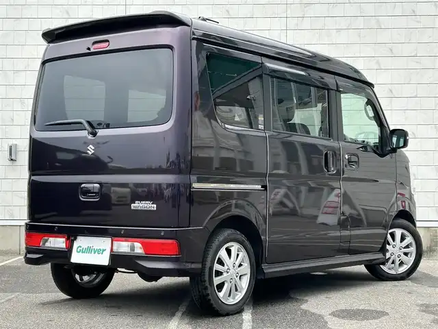 スズキ エブリィ ワゴン PZターボ 新潟県 2020(令2)年 1.6万km ムーンライトバイオレットPM 純正パナソニックナビ/スマートキー×２/ハイルーフ/フルタイム４WD/両側パワースライド/オートステップ/シートヒーター/プッシュスタート/ETC/ドライブレコーダー/バックカメラ/ステアリングスイッチ/ターボ/レーンキープアシスト/コーナーセンサー/オートライト/純正フロアマット/純正アルミ