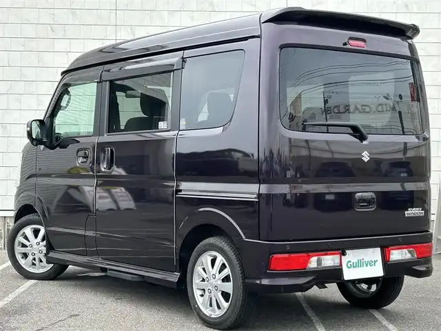 スズキ エブリィ ワゴン PZターボ 新潟県 2020(令2)年 1.6万km ムーンライトバイオレットPM 純正パナソニックナビ/スマートキー×２/ハイルーフ/フルタイム４WD/両側パワースライド/オートステップ/シートヒーター/プッシュスタート/ETC/ドライブレコーダー/バックカメラ/ステアリングスイッチ/ターボ/レーンキープアシスト/コーナーセンサー/オートライト/純正フロアマット/純正アルミ