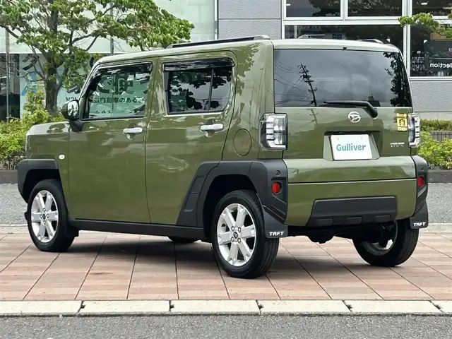 ダイハツ タフト G 福島県 2023(令5)年 1.9万km フォレストカーキメタリック ＊純正SDナビ/（フルセグ/FM/AM/Bluetooth//DVD/CD/SD/USB/Ipod）/＊全方位カメラ/＊ETC/＊純正ドライブレコーダー（前方のみ）/＊衝突被害軽減ブレーキ/＊横滑り防止装置/＊パーキングアシスト/＊電動パーキング/＊車線逸脱支援システム/＊盗難防止システム/＊ムーンルーフ/＊４WD/＊LEDオートヘッドライト/＊前後コーナーセンサー
