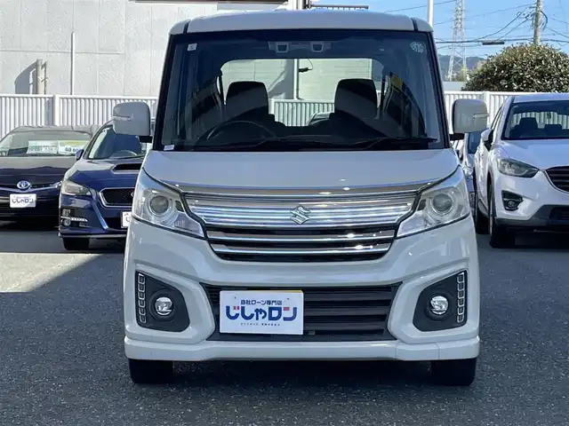 スズキ スペーシア カスタム XS 愛知県 2015(平27)年 6.5万km クリスタルホワイトP (株)IDOMが運営する【じしゃロン豊川店】の自社ローン専用車両になります。こちらは現金またはオートローンご利用時の価格です。自社ローンご希望の方は別途その旨お申付け下さい/社外SDナビ/（AM/FM/CD/DVD/ワンセグ）/バックカメラ/両側パワースライドドア /前後ドライブレコーダー/衝突被害軽減ブレーキ/レーンキープアシスト/運転席シートヒーター/オートライト/HIDヘッドライト/純正AW15インチ/ステアリングリモコン/ドアバイザー/フォグライト