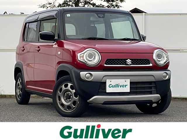 スズキ ハスラー G ターボ 岩手県 2015(平27)年 2.3万km フェニックスレッドパール/ブルーイッシュブラックパール ４ＷＤ　ターボ　ナビ　ＴＶ　レーダーブレーキサポート　シートヒーター　ＥＴＣ　オートＬＥＤライト　アイドリングストップ　スマートキー　オートエアコン　保証書　取扱説明書