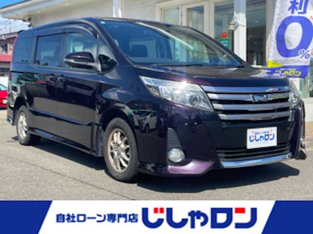 トヨタ ノア Si 秋田県 2014(平26)年 12.2万km ボルドーマイカメタリック (株)IDOMが運営する【じしゃロン秋田店】の自社ローン専用車両になります。こちらは現金またはオートローンご利用時の価格です。自社ローンご希望の方は別途その旨お申付け下さい//////////////////////////////メモリナビ/フルセグテレビ/フリップダウンモニター/ウィンカーミラー/ドアバイザー/プッシュスタート/片側パワースライドドア/スマートキー