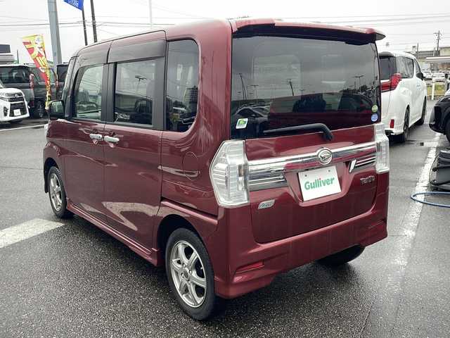ダイハツ タント カスタム X スマートセレ SA 新潟県 2014(平26)年 6.2万km ファイアークォーツレッドM 社外メモリーナビ/フルセグＴＶ・Bluetooth接続・CD/ＤＶＤ再生/バックカメラ/アイドリングストップ/片側パワースライドドア/純正フロアマット/ドアバイザー/ＬＥＤヘッドライト/フォグランプ/横滑り防止装置/盗難防止装置/スマートキー/プッシュスタート