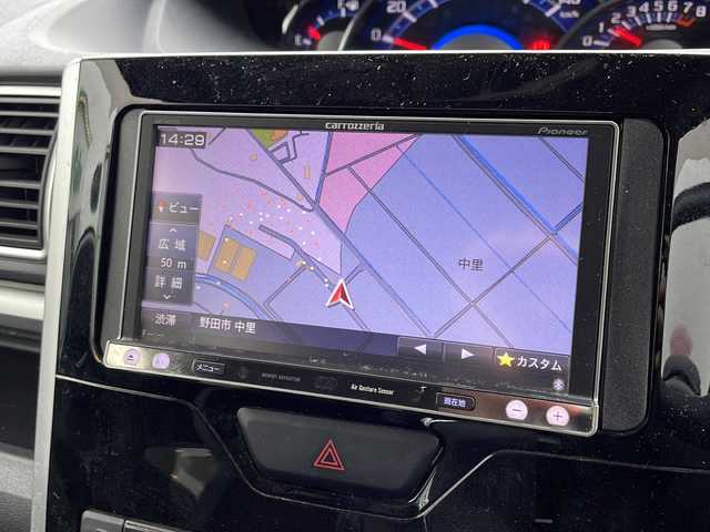 ダイハツ タント カスタム X スマートセレ SA 新潟県 2014(平26)年 6.2万km ファイアークォーツレッドM 社外メモリーナビ/フルセグＴＶ・Bluetooth接続・CD/ＤＶＤ再生/バックカメラ/アイドリングストップ/片側パワースライドドア/純正フロアマット/ドアバイザー/ＬＥＤヘッドライト/フォグランプ/横滑り防止装置/盗難防止装置/スマートキー/プッシュスタート
