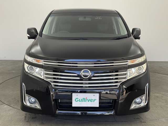 日産 エルグランド 250ハイウェイスター 兵庫県 2010(平22)年 5.3万km ファントムブラック ・純正ナビ/BT/CD/DVD/TV/・純正フリップダウンモニター/・ビルトインETC/・アラウンドビューモニター/・パワースライドドア/・ハーフレザーシート/・AC100V電源/・360°ドライブレコーダー/・ステアリングスイッチ/・社外車高調/・社外20インチアルミホイール/・HIDヘッドライト/・オートライト/・スマートキー/・プッシュスタート/・カーテンエアバッグ