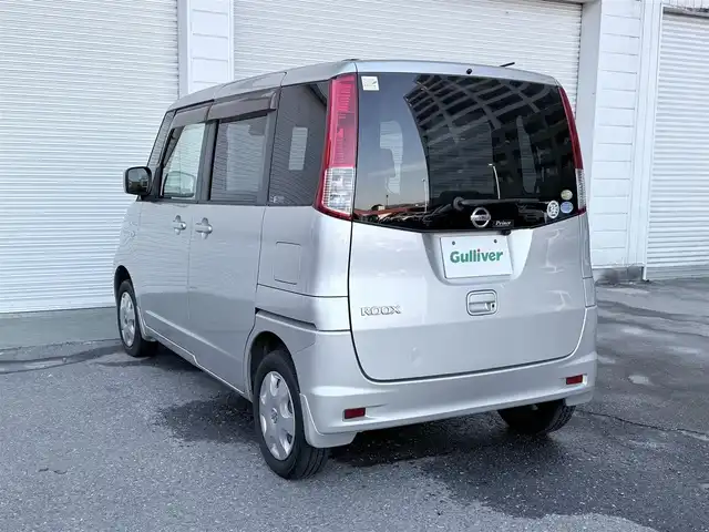 日産 ルークス E 高知県 2011(平23)年 4.3万km シルキーシルバーメタリック 純正ナビ/バックカメラ/スペアキー/AC/TV/純正フロアマット/両側スライドドア/ABS/Wエアバッグ/スマートキー/保証書/記録簿/取扱説明書